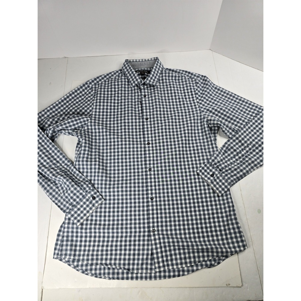 Michael Kors Men's Size LARGE Slim Fit Button Up Shirt Long Sleeve Dress Casual
